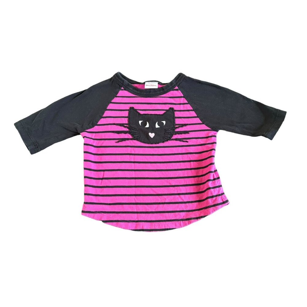 Hanna Andersson Kitty Halloween Raglan Tee Size 90